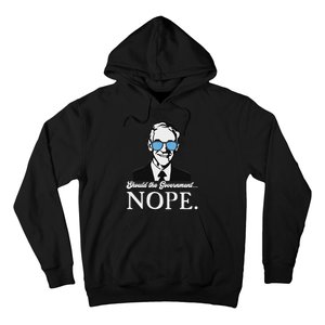 Ron Paul Should The Government Nope Liberty Libertarian Hoodie