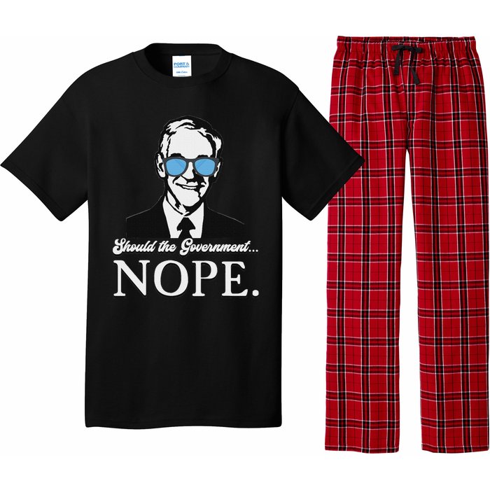 Ron Paul Should The Government Nope Liberty Libertarian Pajama Set