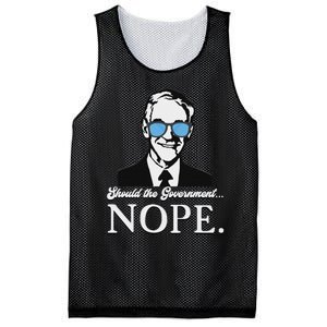 Ron Paul Should The Government Nope Liberty Libertarian Mesh Reversible Basketball Jersey Tank