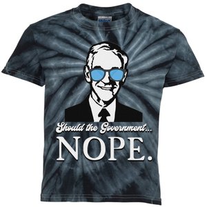 Ron Paul Should The Government Nope Liberty Libertarian Kids Tie-Dye T-Shirt