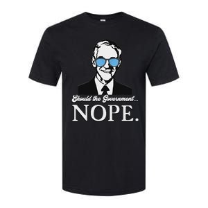 Ron Paul Should The Government Nope Liberty Libertarian Softstyle CVC T-Shirt