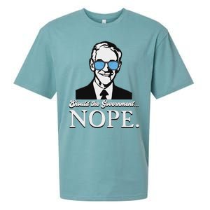 Ron Paul Should The Government Nope Liberty Libertarian Sueded Cloud Jersey T-Shirt