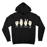 Rock Paper Scissors Table Saw Funny Carpenter Contractor Hoodie