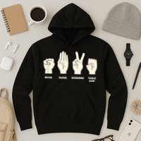 Rock Paper Scissors Table Saw Funny Carpenter Contractor Hoodie
