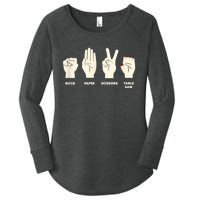 Rock Paper Scissors Table Saw Funny Carpenter Contractor Women's Perfect Tri Tunic Long Sleeve Shirt