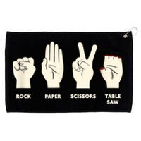 Rock Paper Scissors Table Saw Funny Carpenter Contractor Grommeted Golf Towel