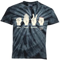 Rock Paper Scissors Table Saw Funny Carpenter Contractor Kids Tie-Dye T-Shirt