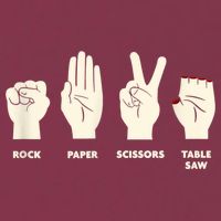 Rock Paper Scissors Table Saw Funny Carpenter Contractor 16oz Travel Tumbler