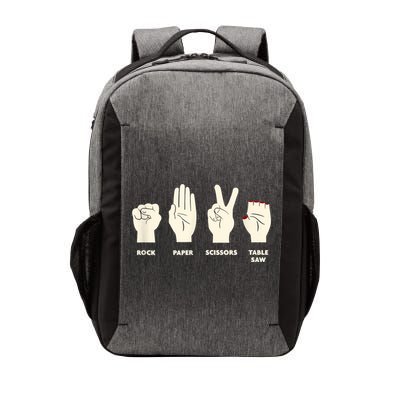Rock Paper Scissors Table Saw Funny Carpenter Contractor Vector Backpack