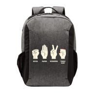 Rock Paper Scissors Table Saw Funny Carpenter Contractor Vector Backpack