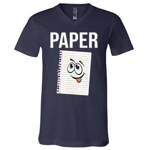 Rock Paper Scissors Matching Family Halloween School Costume V-Neck T-Shirt