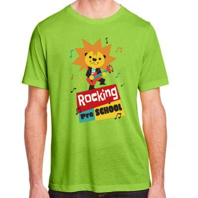 Rocking Pre School Lion Guitar Adult ChromaSoft Performance T-Shirt