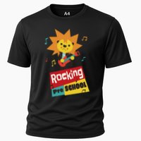 Rocking Pre School Lion Guitar Cooling Performance Crew T-Shirt