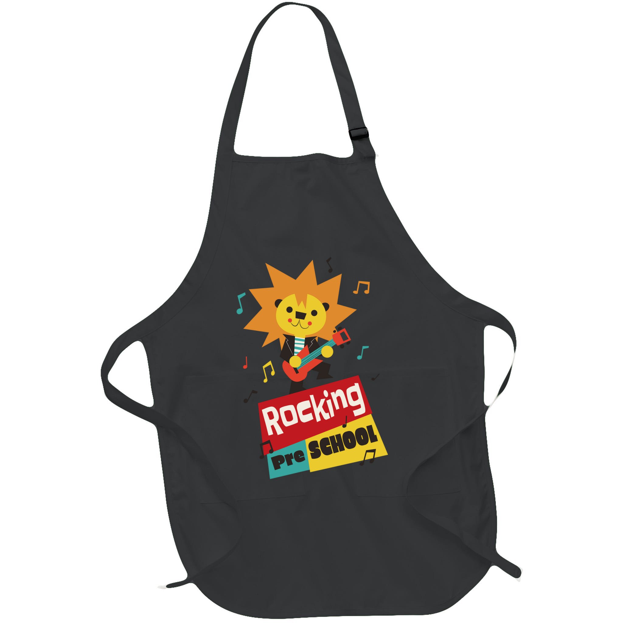 Rocking Pre School Lion Guitar Apron