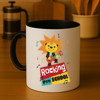 Rocking Pre School Lion Guitar Mug