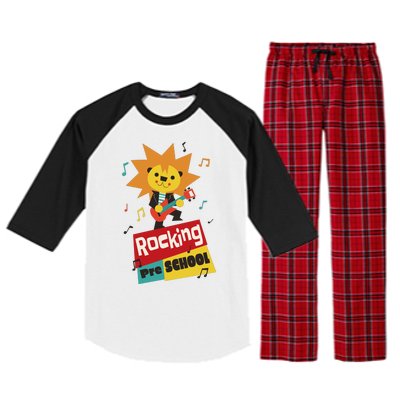 Rocking Pre School Lion Guitar Raglan Sleeve Pajama Set