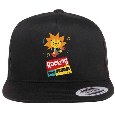 Rocking Pre School Lion Guitar Flatbill Hat