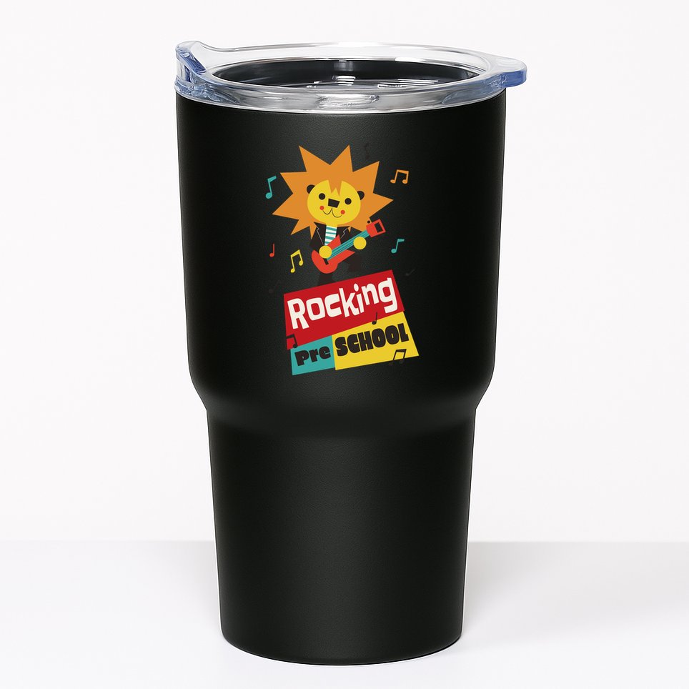 Rocking Pre School Lion Guitar Tumbler
