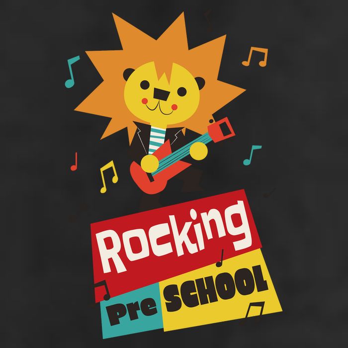 Rocking Pre School Lion Guitar 25L Jumbo Tote