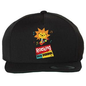 Rocking Pre School Lion Guitar Wool Snapback Cap