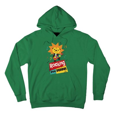 Rocking Pre School Lion Guitar Hoodie