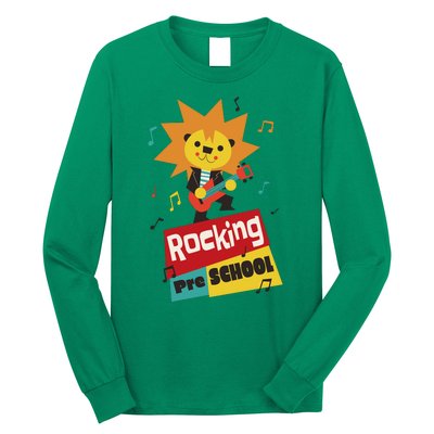 Rocking Pre School Lion Guitar Long Sleeve Shirt