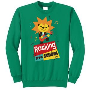 Rocking Pre School Lion Guitar Sweatshirt