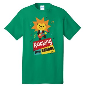 Rocking Pre School Lion Guitar Tall T-Shirt