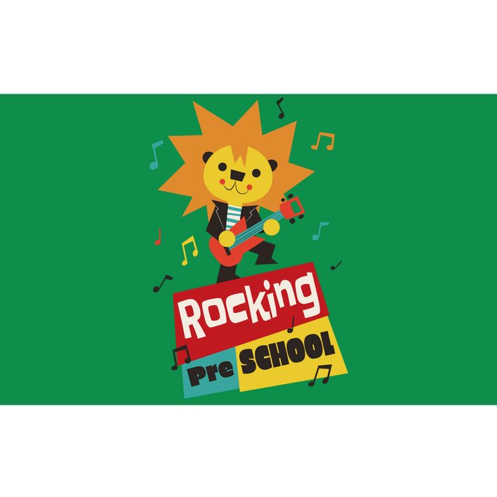 Rocking Pre School Lion Guitar Bumper Sticker