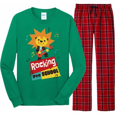 Rocking Pre School Lion Guitar Long Sleeve Pajama Set