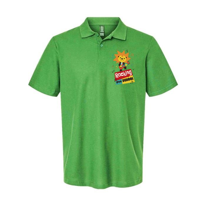 Rocking Pre School Lion Guitar Softstyle Adult Sport Polo