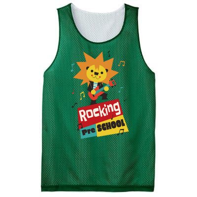 Rocking Pre School Lion Guitar Mesh Reversible Basketball Jersey Tank