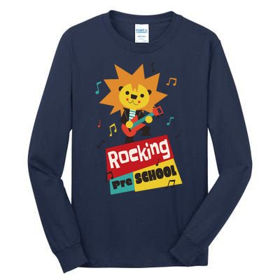 Rocking Pre School Lion Guitar Tall Long Sleeve T-Shirt