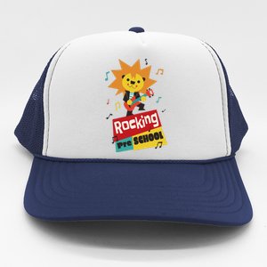 Rocking Pre School Lion Guitar Trucker Hat