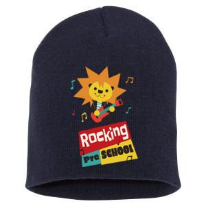 Rocking Pre School Lion Guitar Short Acrylic Beanie