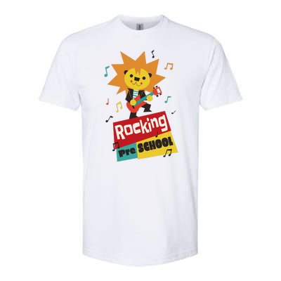 Rocking Pre School Lion Guitar Softstyle CVC T-Shirt