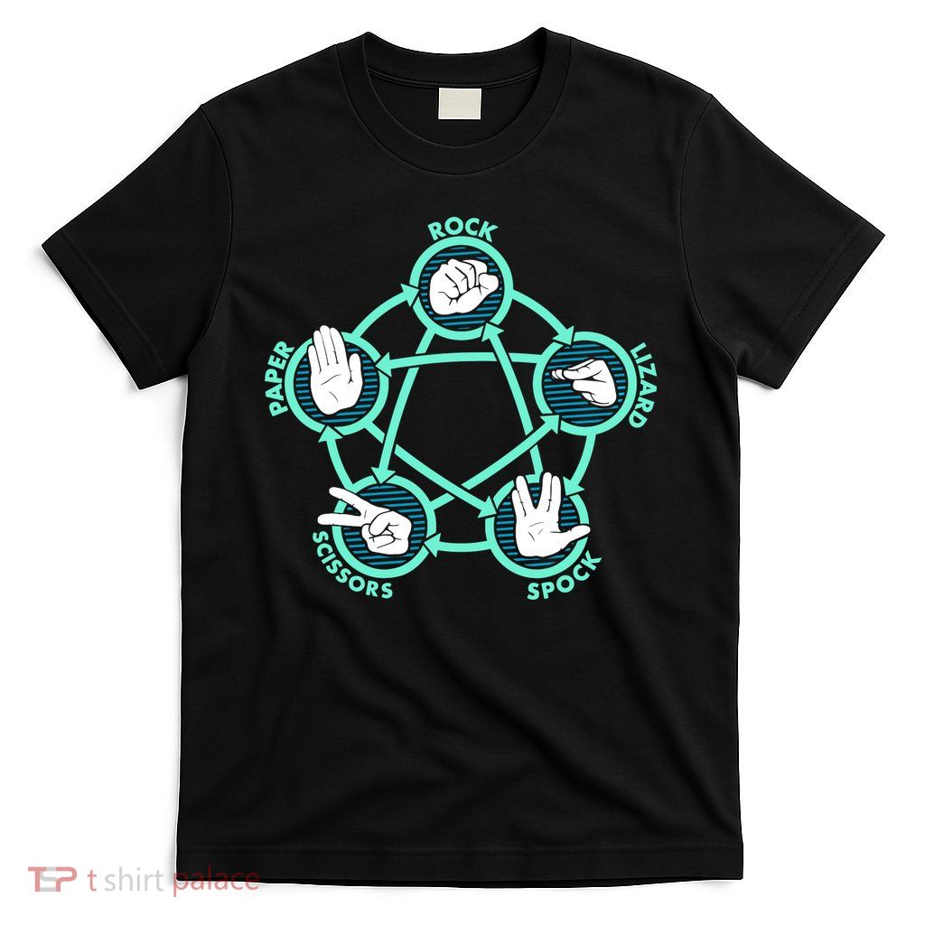 Rock Paper Scissors Spock Lizard Funny Game T-Shirt