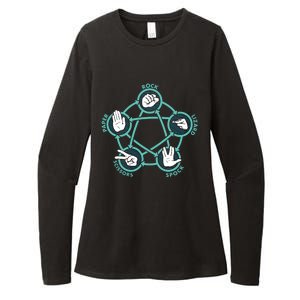 Rock Paper Scissors Lizard Spock Funny Game Womens CVC Long Sleeve Shirt