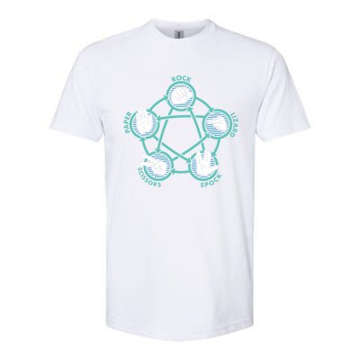 Rock Paper Scissors Lizard Spock Funny Game Softstyle® CVC T-Shirt