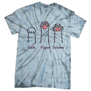 rock paper scissors cat paws Tie-Dye T-Shirt