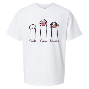 rock paper scissors cat paws Sueded Cloud Jersey T-Shirt