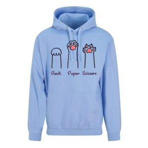 rock paper scissors cat paws Unisex Surf Hoodie