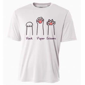 rock paper scissors cat paws Cooling Performance Crew T-Shirt