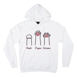 rock paper scissors cat paws Hoodie