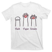 rock paper scissors cat paws T-Shirt