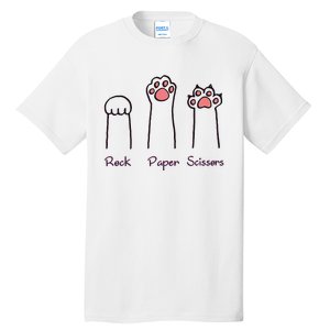 rock paper scissors cat paws Tall T-Shirt