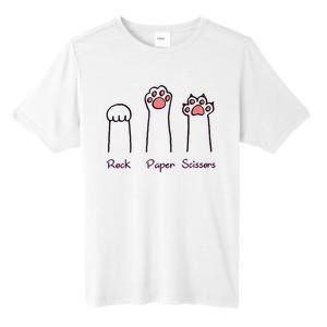 rock paper scissors cat paws Tall Fusion ChromaSoft Performance T-Shirt