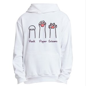 rock paper scissors cat paws Urban Pullover Hoodie