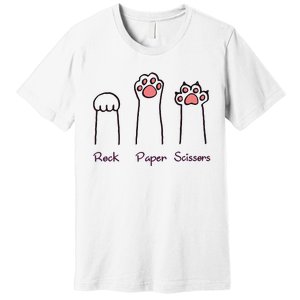 rock paper scissors cat paws Premium T-Shirt