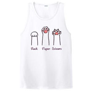 rock paper scissors cat paws PosiCharge Competitor Tank